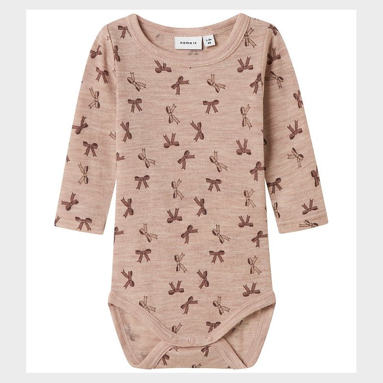 Name It Body l/ - Uld - NbfWang - Shadow Gray/Bows