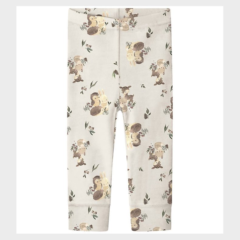 Name It Leggings - Uld - NbnWillu - Snow White/Forest animals