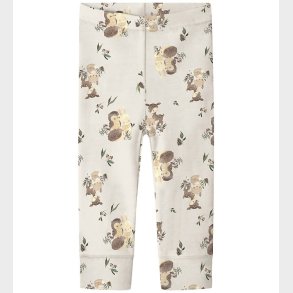 Name It Leggings - Uld - NbnWillu - Snow White/Forest animals