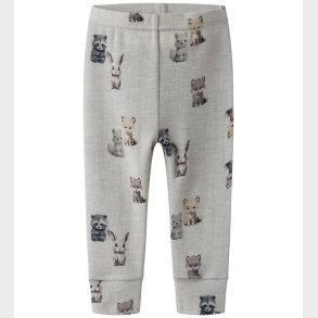 name It Leggings - Uld - NbmWang - Micro Chip/Forest animals