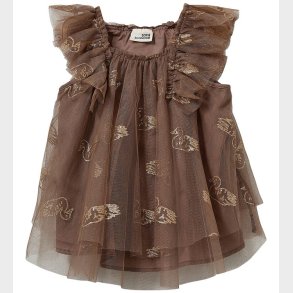Sofie Schnoor Kjole - Blossomsb - Brown m. Glitter