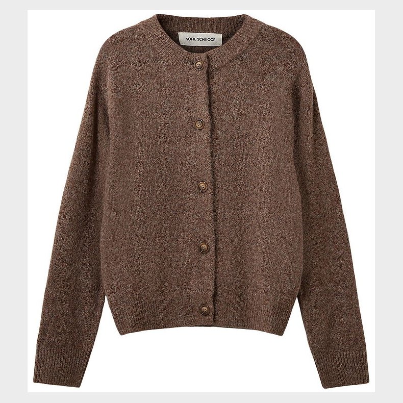 Sofie Schnoor Cardigan - Strik - MauraSY - Brown Melange
