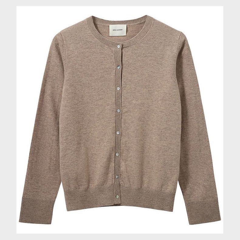 Sofie Schnoor Cardigan - Strik - Uld - Cissesy - Brown Melange