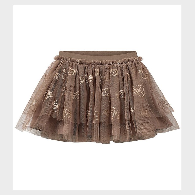Sofie Schnoor Nederdel - Tyl - Siggysk - Brun m. Glitter