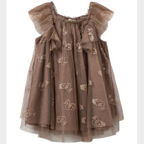 Sofie Schnoor Kjole - Blossomsk - Brun m. Glitter