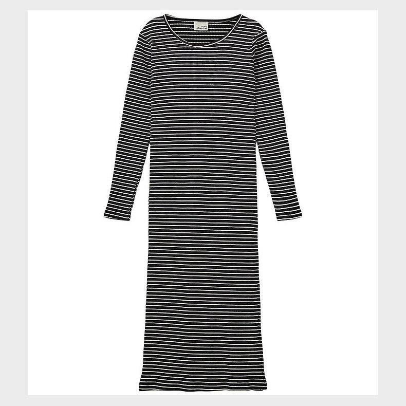 Sofie Schnoor Kjole - Rib - Facita - Black Striped