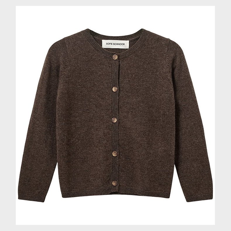 Sofie Schnoor Cardigan - Strik - Uld - Cisse - Brown Fudge
