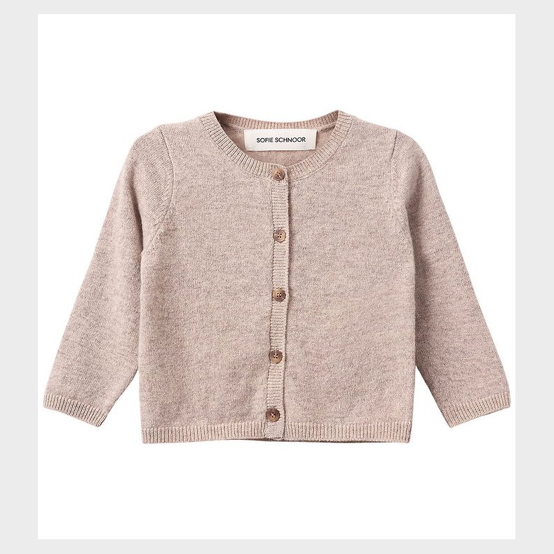 Sofie Schnoor Cardigan - Strik - Uld - Cisse - Brown Melange