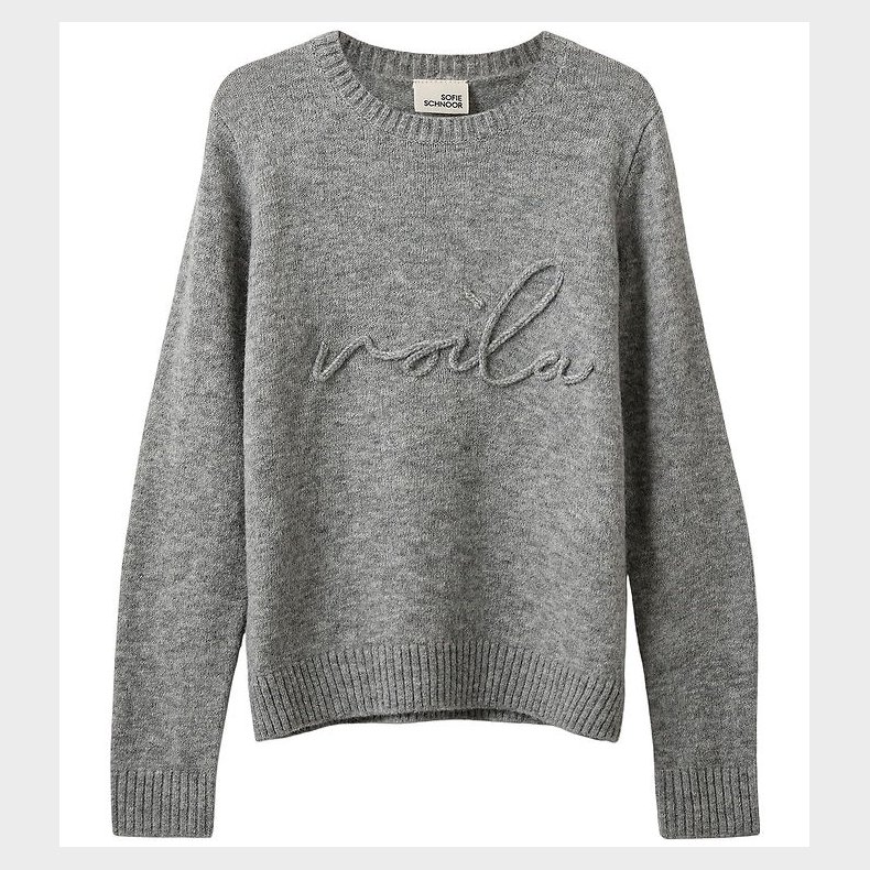 Sofie Schnoor Bluse - Strik - Grey Melange
