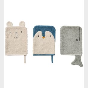 Liewood Vaskeklud - 3-Pak - Sylvester - Arctic Sea/Ocean View