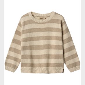 Wheat Bluse - Strik - Morgan - Beige Stripe