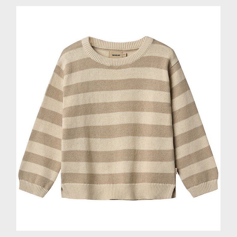 Wheat Bluse - Strik - Morgan - Beige Stripe