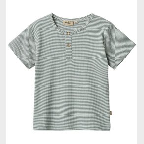 Wheat T-shirt - Rib - Lumi - Stormy Sea Stripe