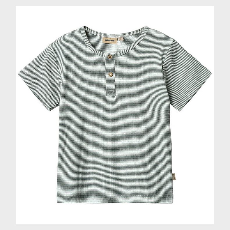 Wheat T-shirt - Rib - Lumi - Stormy Sea Stripe
