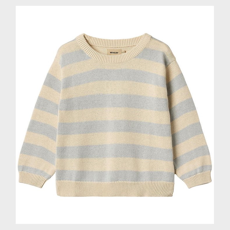 Wheat Bluse - Strik - Morgan - Soft Blue Stripe