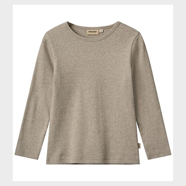 Wheat Bluse - Rib - Stig - Gravel Melange