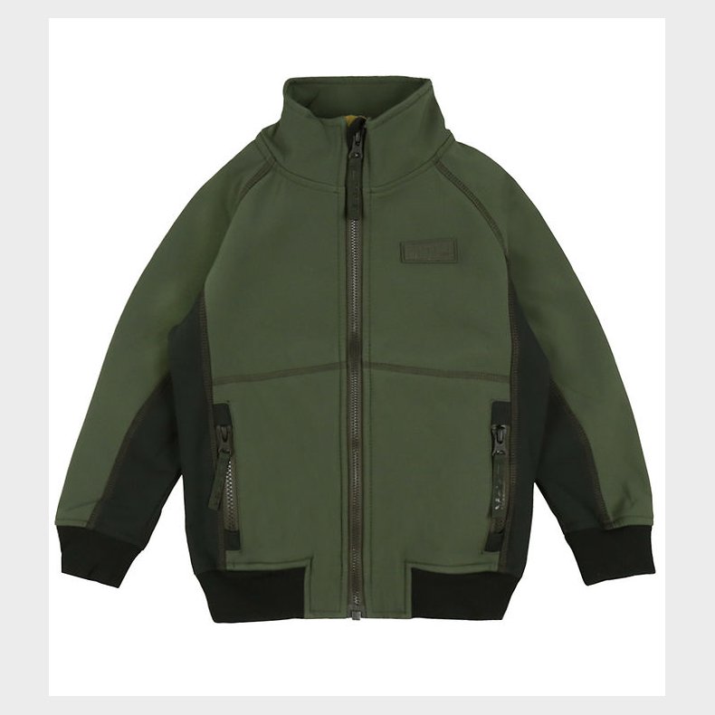 Molo Softshelljakke m. Fleece - Cloudy - Forest Block