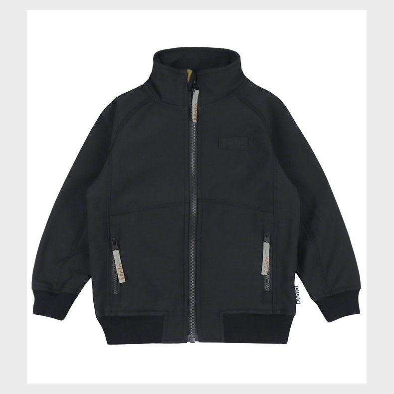 Molo Softshelljakke m. Fleece - Cloudy - Sort