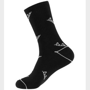 Lala Berlin Strmper - Sanira - Sort/Hvid m. Logo