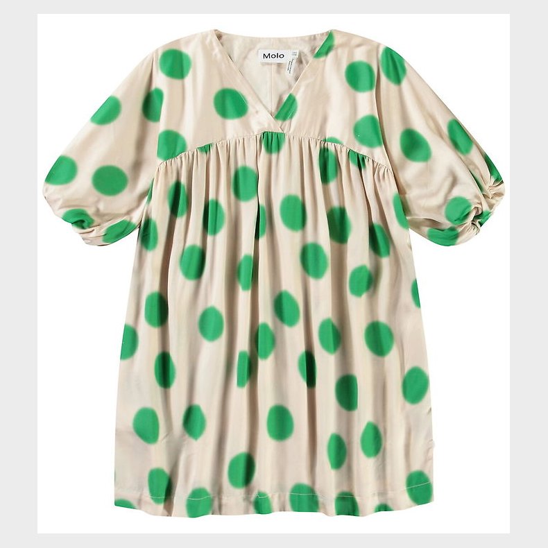 Molo Kjole - Camellia - Green Dots