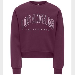 Kids Only Sweatshirt - KogSweat - Mauve Wine/Los Angeles - Calif