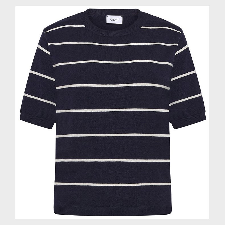 Grunt T-shirt - Strik - GrFerro - Navy Stripe