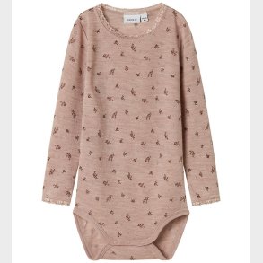 Name It Body l/ - Uld - NmfWang - Shadow Gray/Small flowers