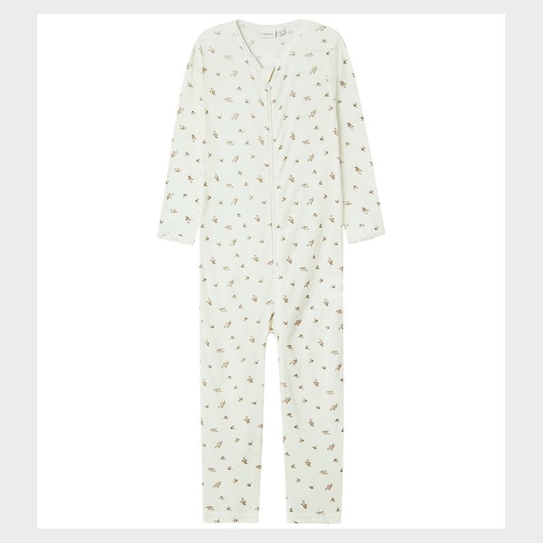 Name It Natdragt - Uld - NmfWang - Snow White/Small flowers