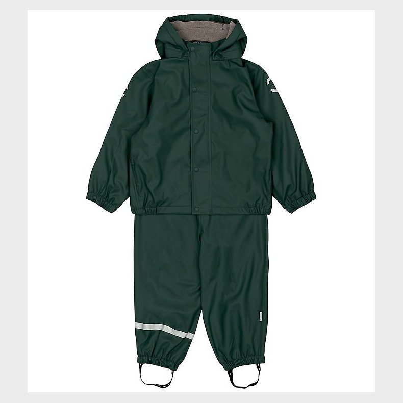 Mikk-Line Regntj m. Fleece/Seler - PU - Recycled - Darkest Spro