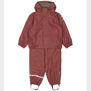 Mikk-Line Regntj m. Fleece - PU - Apple Butter