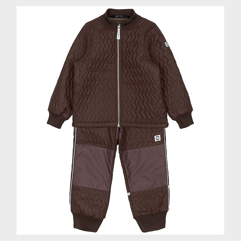 Mikk-Line Termotj m. Fleece - Duvet - French Roast