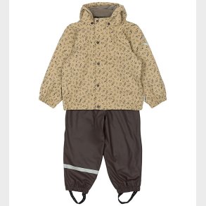 Mikk-Line Regntj m. Fleece - PU - Cornstalk