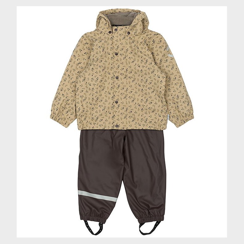 Mikk-Line Regntj m. Seler/Fleece - PU - Cornstalk