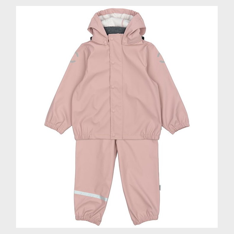 Mikk-Line Regntj m. Fleece - PU - Woodrose
