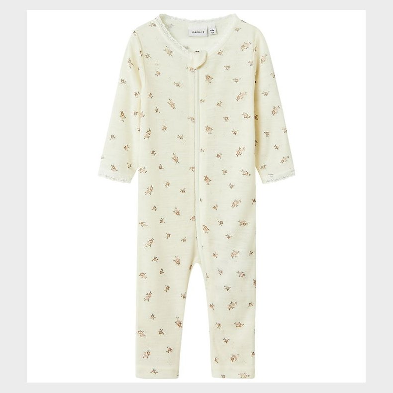 Name It Natdragt - Uld - Noos - NbfWang - Snow White/Small flowe