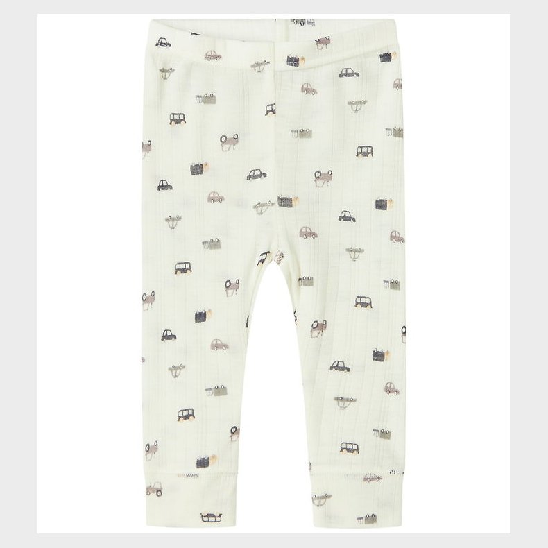 Name It Leggings - Uld - Noos - NbmWang - Snow White/Small cars