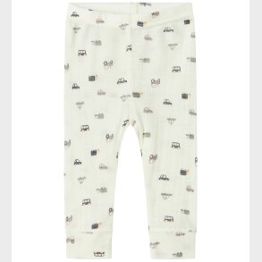 Name It Leggings - Uld - Noos - NbmWang - Snow White/Small cars