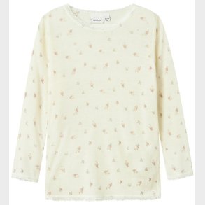 Name It Bluse - Uld - Noos - NmfWang - Snow White/Small flowers
