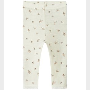 Name It Leggings - Uld - Noos - NbfWang - Snow White/Small flowe