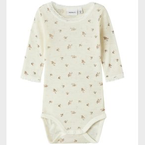 Name It Body l/ - Uld - Noos - NbfWang - Snow White/Small flowe