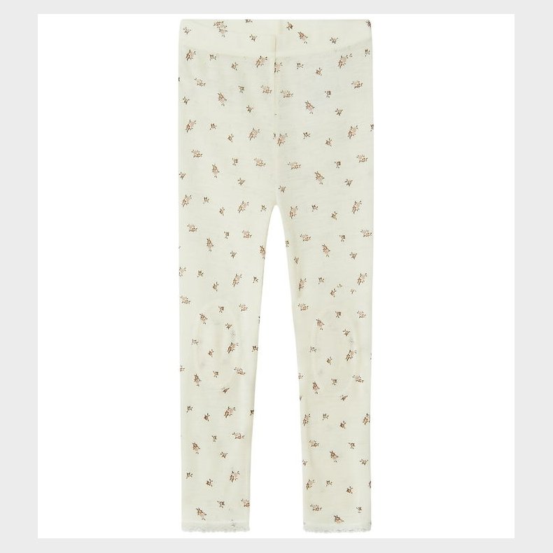 Name It Leggings - Uld - Noos - NmfWang - Snow White/Small flowe