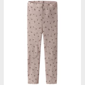 Name It Leggings - Uld - Noos - nmfWang - Shadow Gray/Small flow