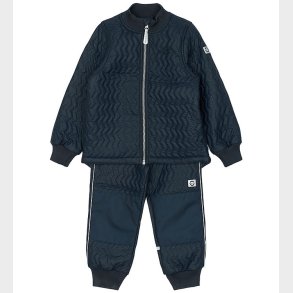 Mikk-Line Termotj m. Fleece - Duvet - Coated - Blue Nights