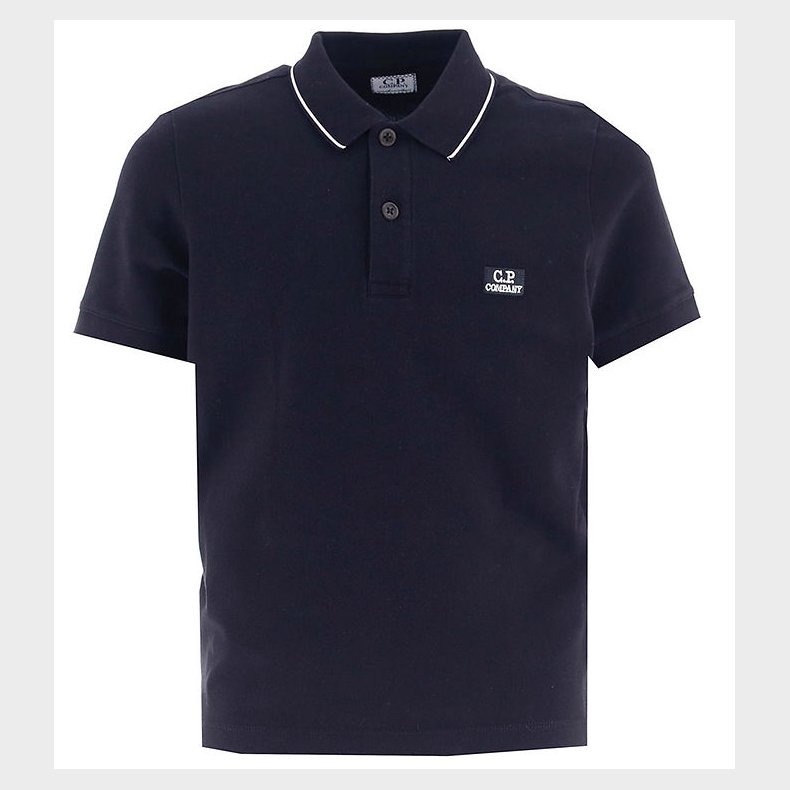 C.P. Company Polo - Total Eclipse Blue m. Hvid