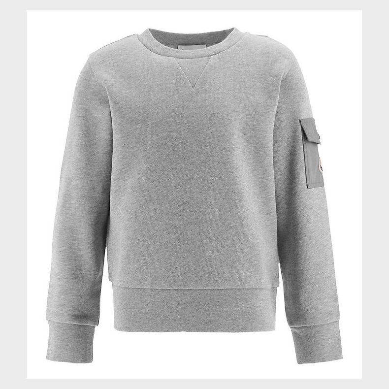 Moncler Sweatshirt - Grmeleret m. Lomme