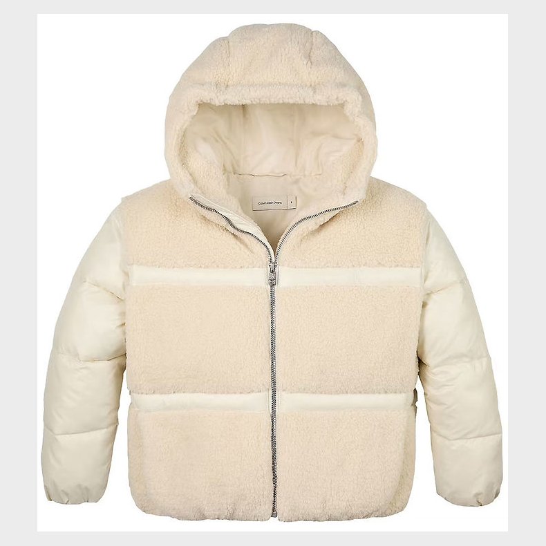 Calvin Klein Dynejakke m. Fleece - Whitecap Gray