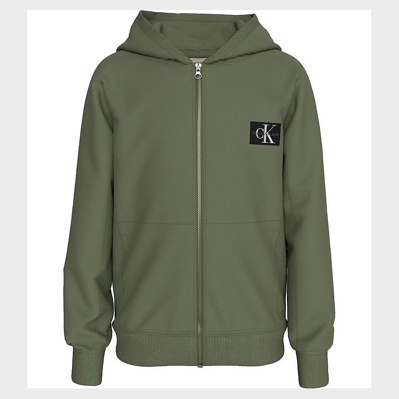 Calvin Klein Cardigan - Badge - Thyme Green