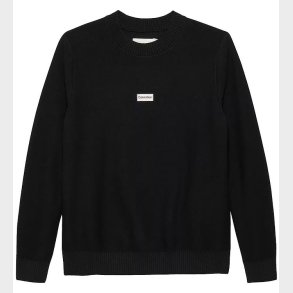 Calvin Klein Bluse - Strik - Logo Label - Ck Black