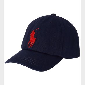 Polo Ralph Lauren Kasket - Navy /Rd m. Logo