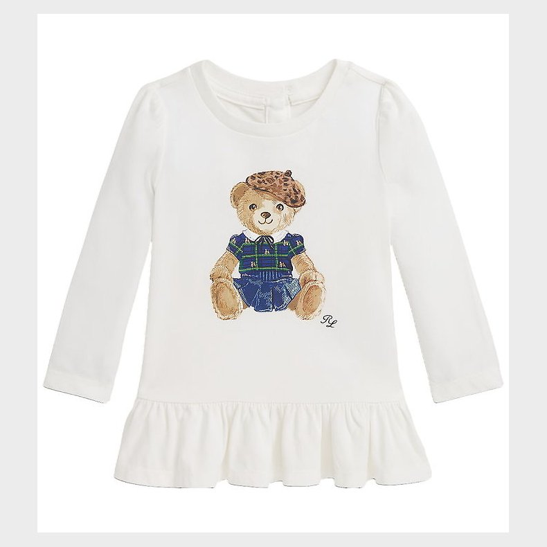 Polo Ralph Lauren Bluse - Hvid m. Bamse